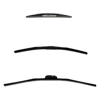 DIY Solutions® - Driver (24"), Passenger Side (21") and Rear (12") Black Wiper Blade Set