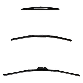 DIY Solutions® - Driver (24"), Passenger Side (22") and Rear (14") Black Wiper Blade Set