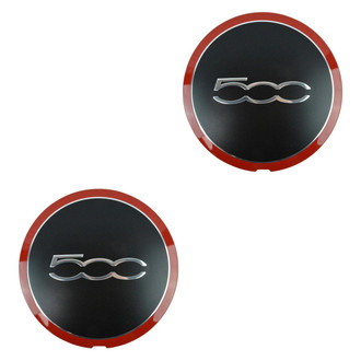 DIY Solutions® - Black/Red Wheel Center Caps