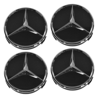 DIY Solutions® - Chrome/Black Wheel Center Caps