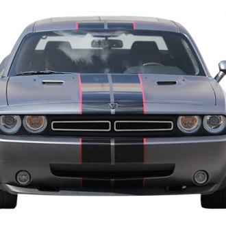 Fits 2011-2014 Dodge Challenger Stainless Steel Mesh Grille Combo