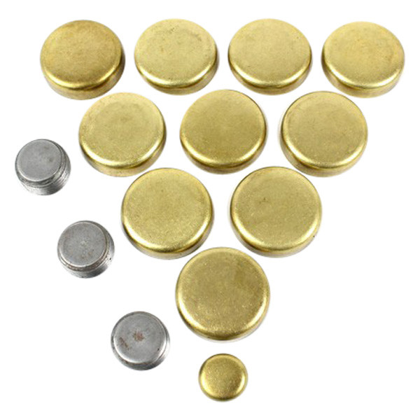 thumbnail image 2 of JEGS Brass Freeze Plug Kit For 1970-1976 Small Block Chevy 400 Engine 2 of 13