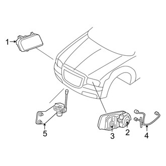 Dodge OE - Front Lamps - Headlamp Components