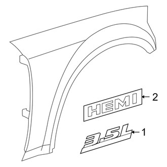 Dodge OE - Fender - Exterior Trim (5.7L / 6.1L)