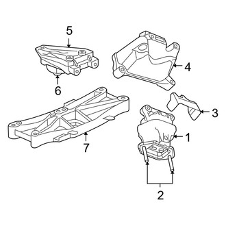 Dodge OE - Engine & Transmission Mounting (RWD G Engine VIN Character)