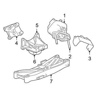 Dodge OE - Engine & Transmission Mounting (RWD 5.7L)