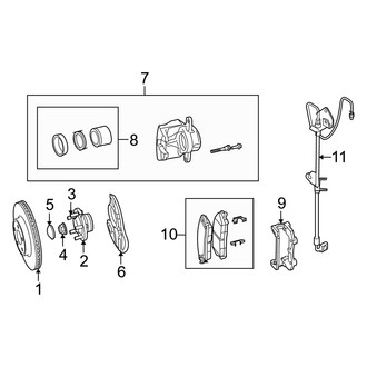 Dodge OE - Front Suspension - Brake Components