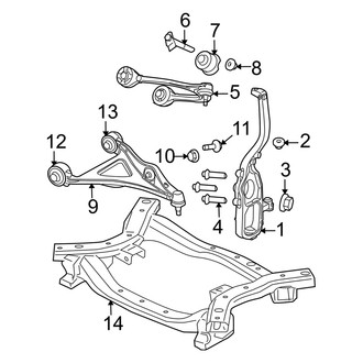 Dodge OE - Front Suspension - Suspension Components (AWD 3.5L / 5.7L)