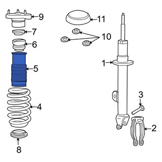 Dodge OE - Front Suspension Strut Bellows