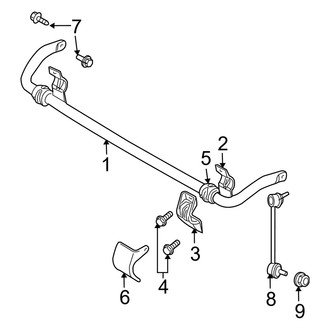 Dodge OE - Front Suspension - Stabilizer Bar & Components (RWD)
