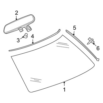 Dodge OE - Windshield - Glass