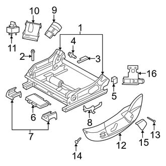 Dodge OE - Seats & Tracks - Tracks & Components (Power Seat)