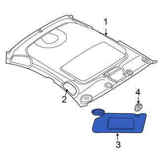 Dodge OE - Left Sun Visor