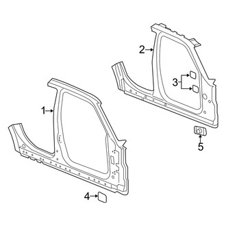Dodge OE - Pillars, Rocker & Floor - Aperture Panel