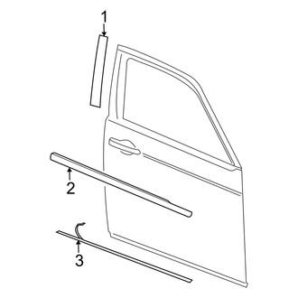 Dodge OE - Front Door - Exterior Trim