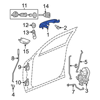 Dodge OE - Rear Right Outer Exterior Door Handle