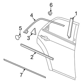 Dodge OE - Rear Door - Exterior Trim
