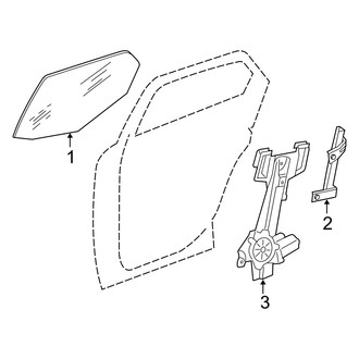 Dodge OE - Rear Door - Glass & Hardware