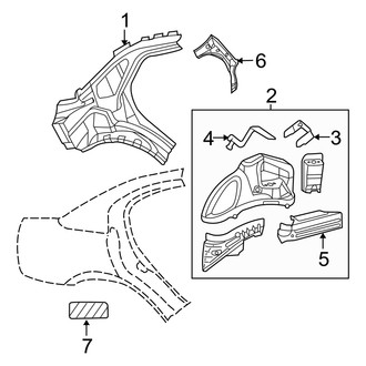 Dodge OE - Quarter Panel - Inner Structure