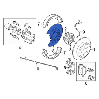 Dodge OE - Front Right Brake Dust Shield