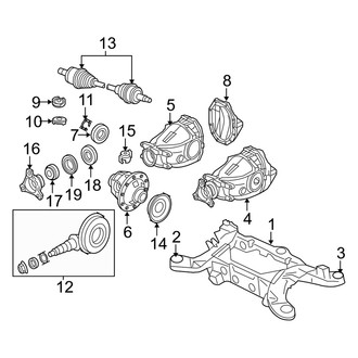 Dodge OE - Rear Suspension - Axle & Differential