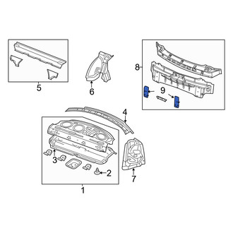 Dodge OE - Rear Left Bumper Cover Bracket
