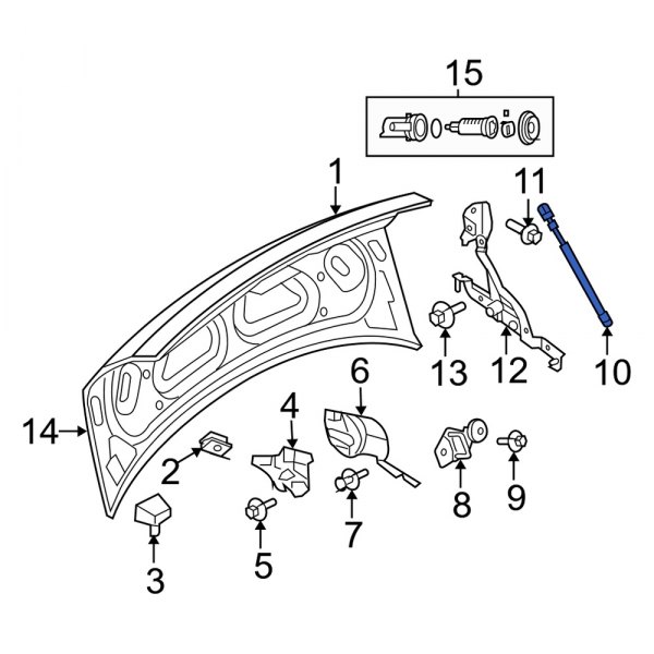 Trunk Lid Lift Support