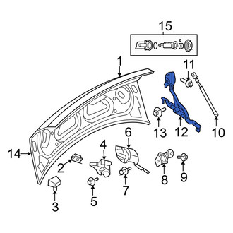 Dodge OE - Rear Right Deck Lid Hinge