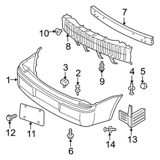 Dodge OE - Rear Bumper - Bumper & Components