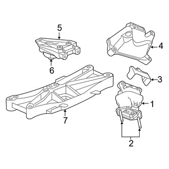 Dodge OE - Engine & Transmission Mounting (2.7L)