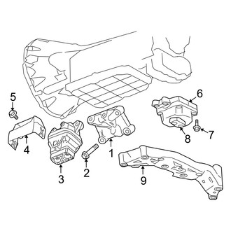 Dodge OE - Engine & Transmission Mounting (AWD 5.7L)