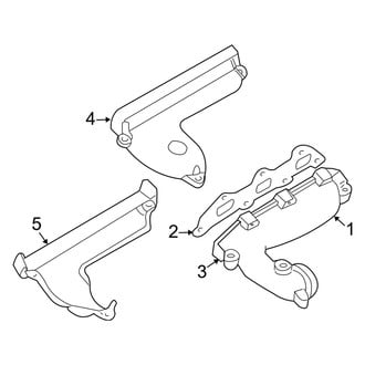Dodge OE - Exhaust System - Manifold (2.7L)