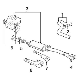 Dodge OE - Exhaust System - Exhaust Components (G Engine VIN Character)