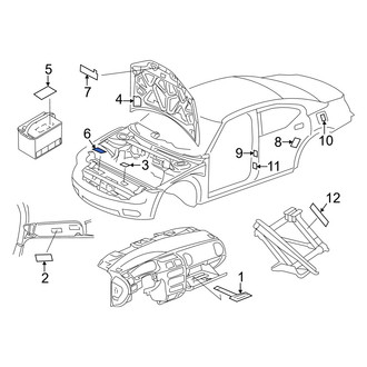 Dodge OE - A/C System Information Label