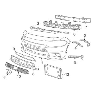 2018 Dodge Charger OEM Bumpers | Front & Rear — 