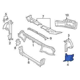 Dodge OE - Front Left Lower Radiator Support Baffle