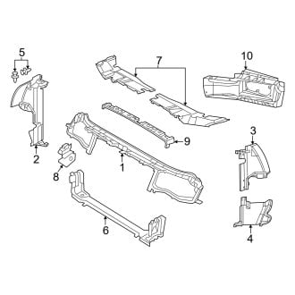 2022 Dodge Charger Radiator Support Covers — CARiD.com