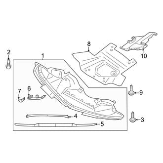 Dodge OE - Radiator Support - Splash Shields