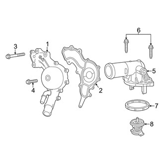 Dodge OE - Cooling - Water Pump (3.6L)