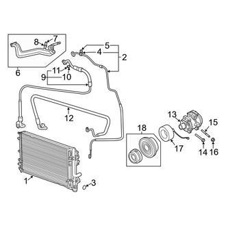 Dodge OE - Air Conditioner & Heater - Condenser, Compressor & Lines (3.6L)