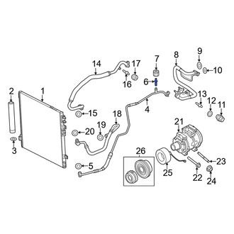 Dodge OE - A/C Service Valve Core