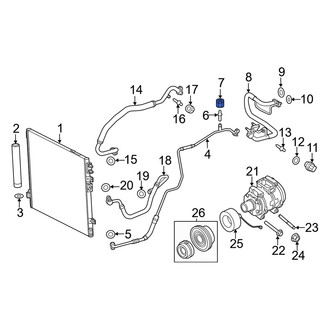 Dodge OE - A/C Service Valve Cap