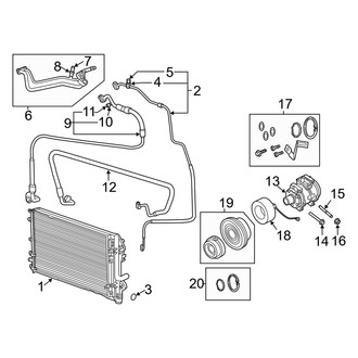 Dodge OE - Air Conditioner & Heater - Condenser, Compressor & Lines (5.7L)