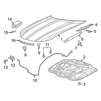 Dodge OE - Hood & Components (W/O Scoop)