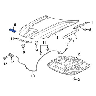 Dodge OE - Front Hood Vent