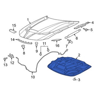 Dodge OE - Front Hood Insulation Pad