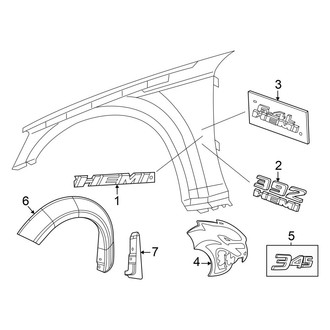 Dodge OE - Fender - Exterior Trim (5.7L)