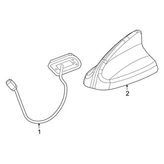Dodge OE - Electrical - Antenna (With Satellite Radio)