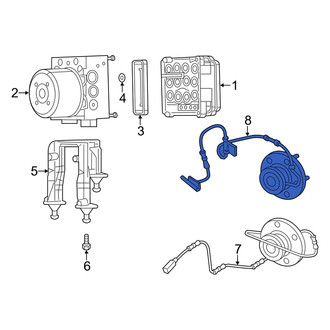 Dodge OE - Front ABS Wheel Speed Sensor