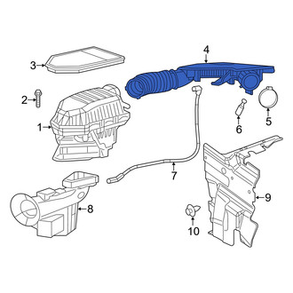 Dodge OE - Engine Air Intake Hose
